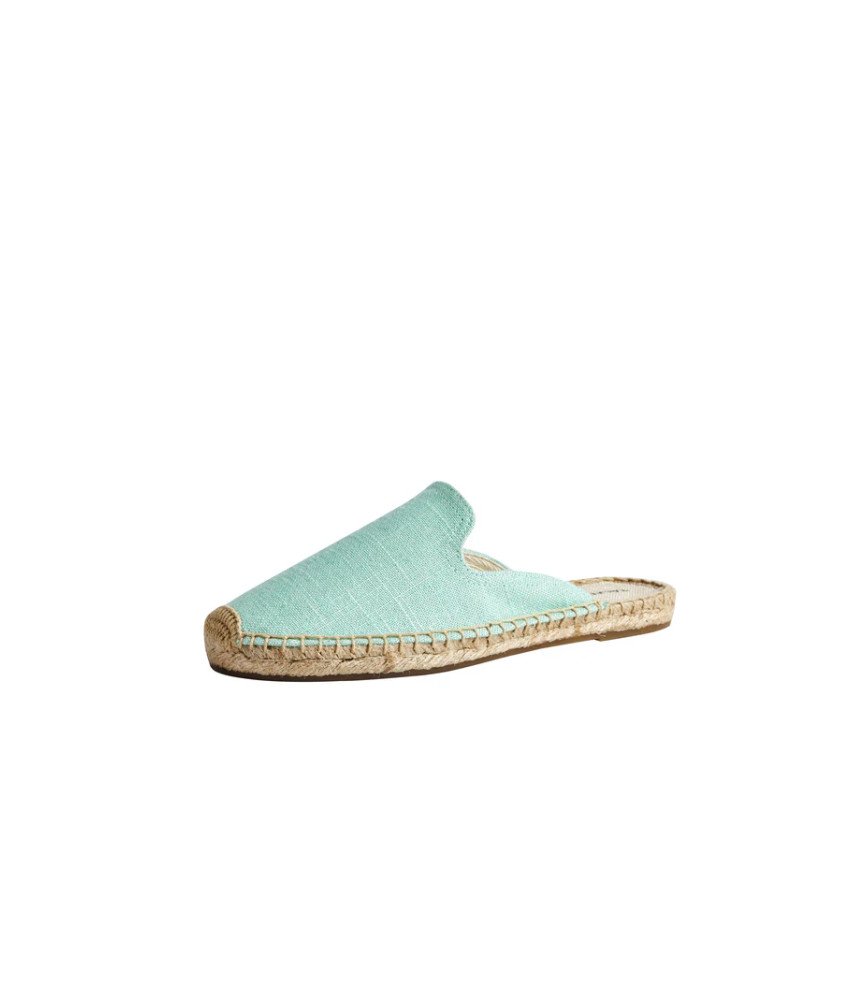 TALAMANTRA Ženske japonke lanene espadrile modre velikosti 36