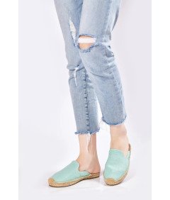 TALAMANTRA Ženske japonke lanene espadrile modre velikosti 36