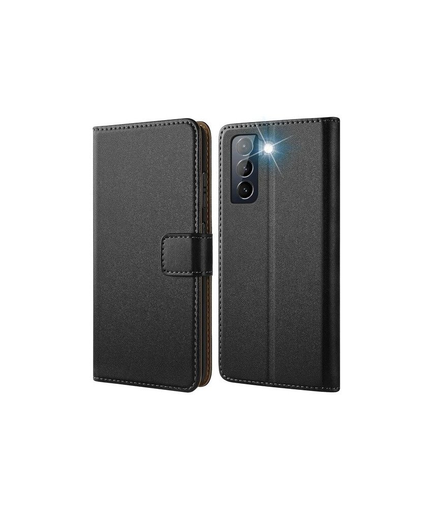 Etui Ochronne do Samsung Galaxy S21 Plus Klapka Skóra Portfel Czarne