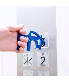 Otwieracz do Drzwi Bezdotykowy Brelok do Kluczy Zestaw 2 szt Niebieski