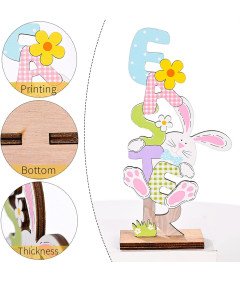 Velikonočne namizne dekorativne lesene plošče 18cm 2pcs