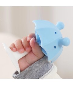 Baby Teether Silikonski masažni pripomoček za dlesni BPA-Free Blue