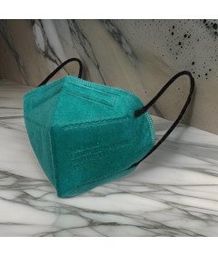 Maseczka Ochronna FFP2 5-warstwowa 3D Zielona z Regulowanym Klipsem CE