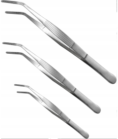 Kuhinjske klešče iz nerjavečega jekla Zelenjava Meso Komplet 3 kosov. 20 25 30cm