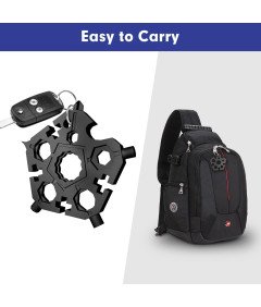 Multitool Travel Multitool 23v1 Black Outdoor