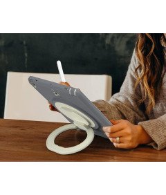 Ohišje za Samsung Galaxy Tab A7 10,4" Stojalo in naramnica sive barve