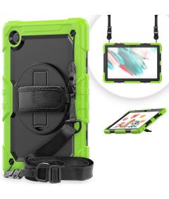 Ohišje za Samsung Galaxy Tab A 8.0" Stojalo in trak za ramo zeleno