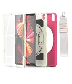 Ohišje za iPad Pro 3/2/1 11" s stojalom in naramnico Roza