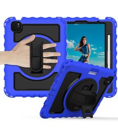 Etui do iPad Air4 10.9” z Podstawką i Paskiem na Ramię Niebieskie