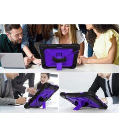 Ohišje za iPad Air 5/Air 4/Pro 11" Stojalo in trak za ramo vijolično