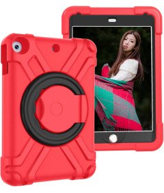 Ohišje za iPad Mini 5/4 7,9" oklepljeno z vrtljivim stojalom rdeče barve