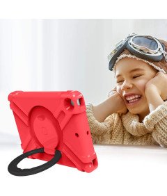 Ohišje za iPad Mini 5/4 7,9" oklepljeno z vrtljivim stojalom rdeče barve