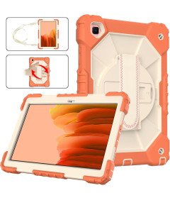 Ohišje za iPad 9/8 10,2" s stojalom in ramenskim pasom oranžno