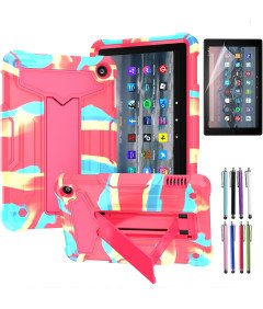 Etui do Amazon Fire 7 7.0" Pancerne z Podstawką Różowe