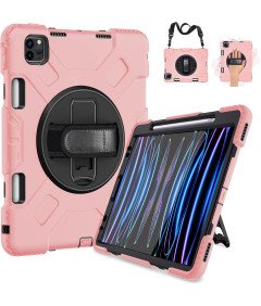 Etui do iPad Pro 3/2/1 11" z Podstawką i Miejscem na Rysik Różowe