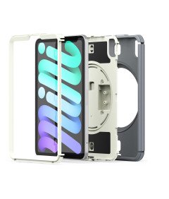 Etui do iPad Mini 6 8.3" z Podstawką i Paskiem na Ramię Szare