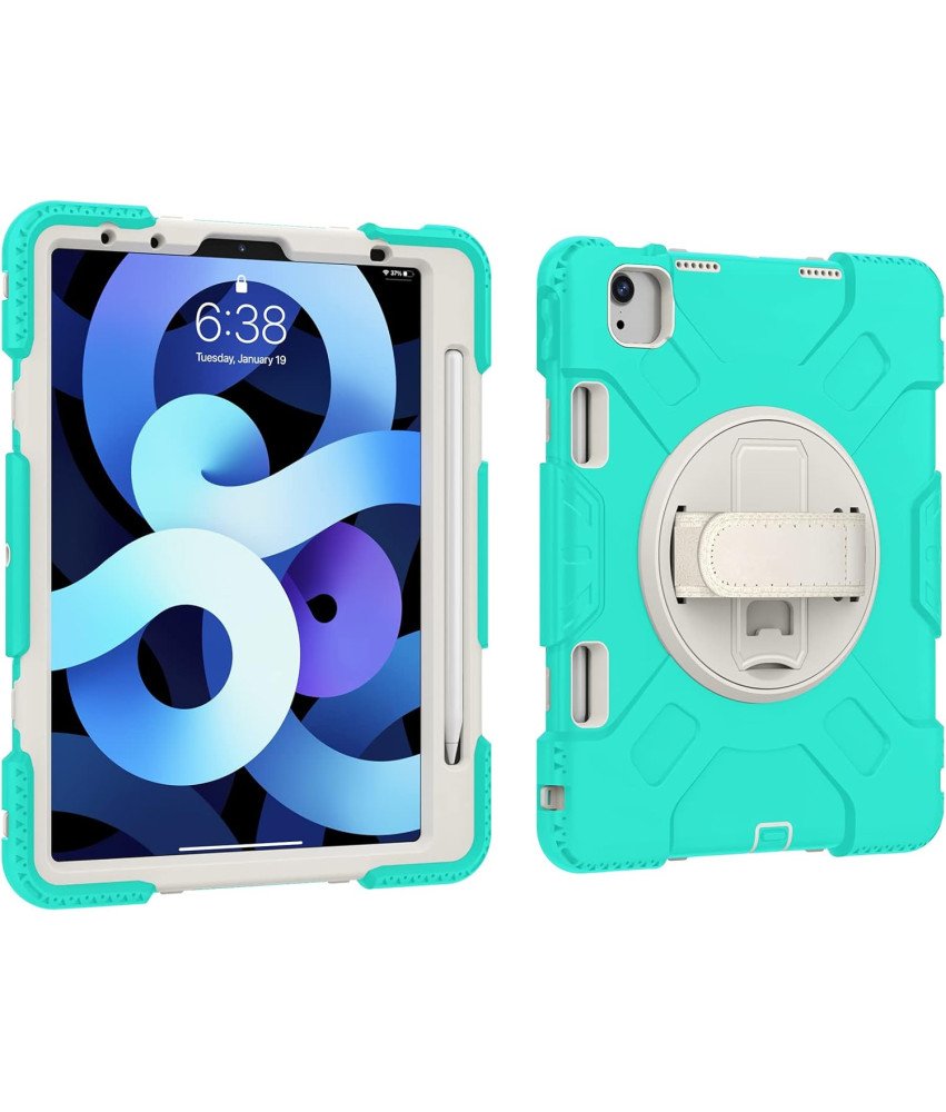 Etui do iPad Air 5/Air 4 10.9" z Podstawką i Miejscem na Rysik Miętowe