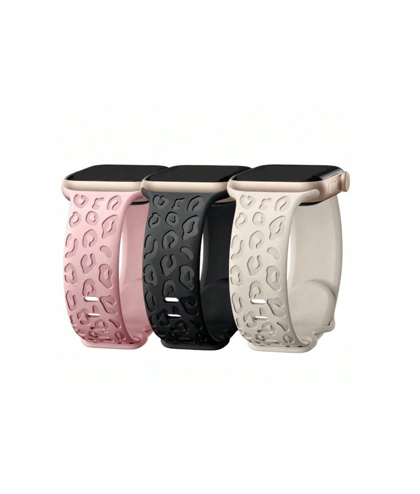 Zestaw 3 Bransoletek w Panterkę dla Apple Watch - Elegancja38mm