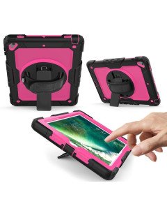 Etui do iPad Mini 5/Mini 4 7.9" z Podstawką i Paskiem na Ramię Różowe