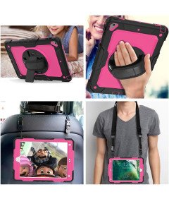 Ohišje za iPad Mini 5/Mini 4 7,9" s stojalom in naramnico Roza