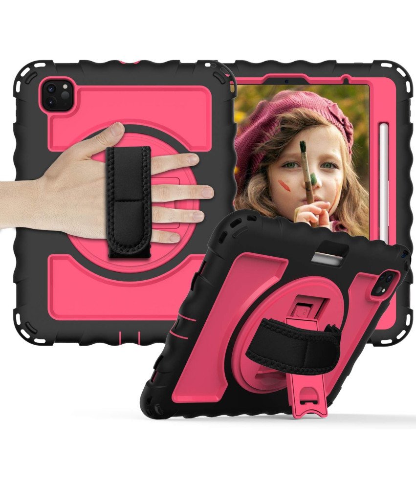 Ohišje za iPad Air 5/Air 4/Pro 11" s stojalom in naramnico Roza