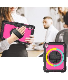 Ohišje za Lenovo Tab M10 Plus 10,3" s stojalom in naramnico roza