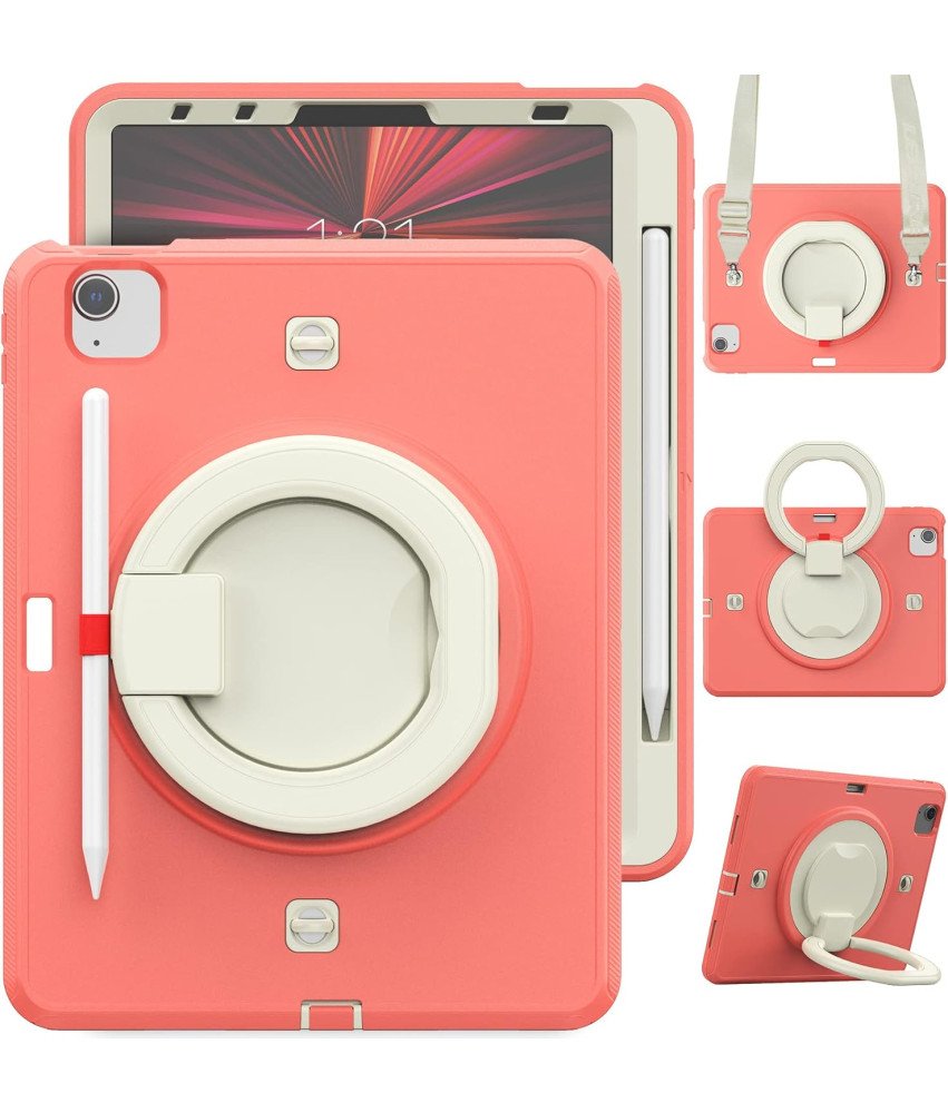 Ohišje za iPad Pro 3/2/1 11" s stojalom in naramnico Roza