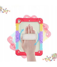 Etui do iPad 8/7 10.2" z Podstawką i Paskiem na Ramię Kolorowe