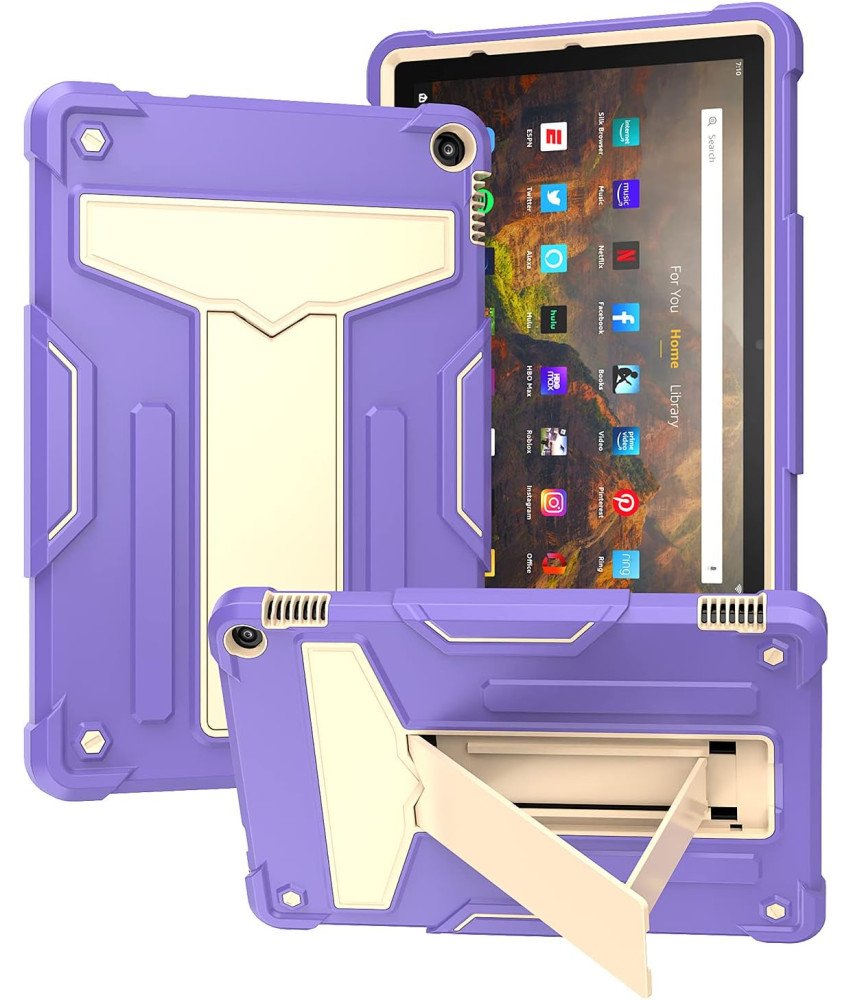 Ohišje za Amazon Fire HD 10 Armoured s stojalom vijolično