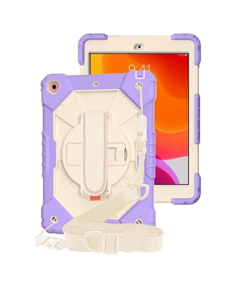 Etui do iPad Pro 9/8/7 10.2” z Podstawką i Paskiem na Ramię Fioletowe