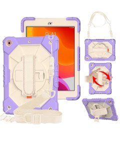 Etui do iPad Pro 9/8/7 10.2” z Podstawką i Paskiem na Ramię Fioletowe