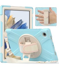 Ohišje za Samsung Galaxy Tab A8 10,5" z naramnico Modro