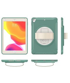 Ohišje za iPad Air 2/Air 1/Pro 9,7" z vrtljivim stojalom, zeleno