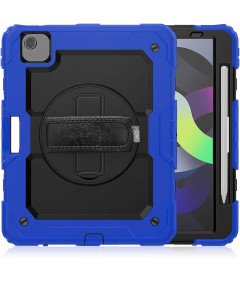 Etui do iPad Pro 5/4/3 12.9 z Podstawką i Paskiem na Ramię Niebieskie