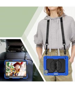 Etui do iPad Pro 5/4/3 12.9 z Podstawką i Paskiem na Ramię Niebieskie