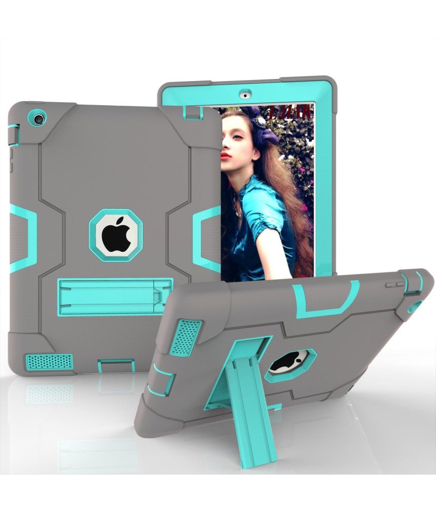 Oklepni etui za iPad Mini 5/Mini 4 s stojalom sive barve