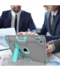 Oklepni etui za iPad Mini 5/Mini 4 s stojalom sive barve