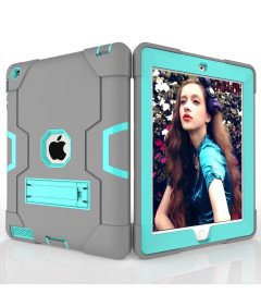 Oklepni etui za iPad Mini 5/Mini 4 s stojalom sive barve