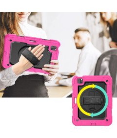 Ohišje za iPad Pro 11/Air 5/4 s stojalom in naramnico Roza