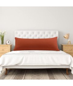 PiccoCasa Prevleka za blazino iz mikrovlaken 51 cm x 140 cm oranžna