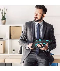Etui do iPad Air 3/Pro 10.5" z Podstawką i Paskiem na Ramię Czarne