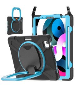 Etui do iPad Pro 11/Air 5/4 z Podstawką i Paskiem na Ramię Czarne