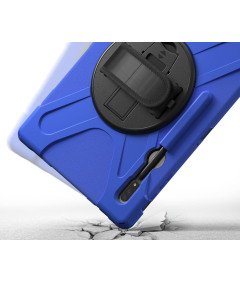 Etui do Samsung Galaxy Tab S8 z Podstawką i Pasek na Ramię Niebieskie