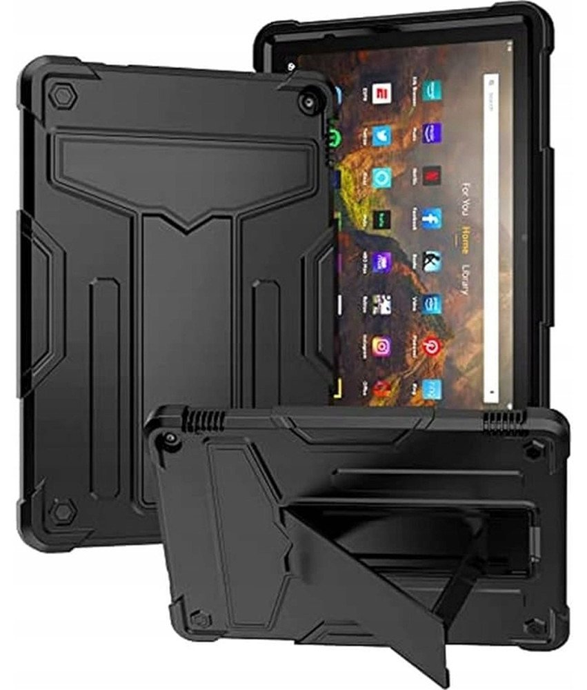 Ohišje za Amazon Fire HD 10 Armoured s stojalom Black