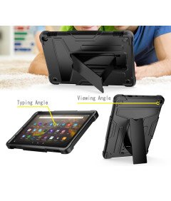 Ohišje za Amazon Fire HD 10 Armoured s stojalom Black