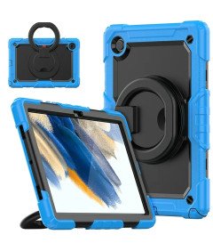 Ohišje za Samsung Galaxy Tab A8 10,5" z vrtljivim stojalom modro