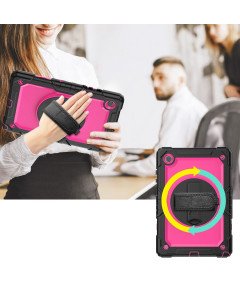 Ohišje za Samsung Galaxy Tab A8 10,5" Stojalo in naramnica roza