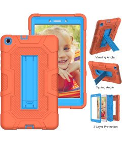 Etui do Samsung Galaxy Tab A 8.0" Pancerne z Podstawką Pomarańczowe