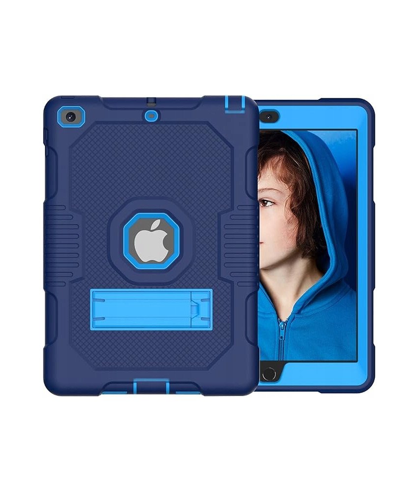 Ohišje za iPad 6/5 9,7" s stojalom in držalom za pisalo mornariško modro