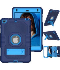 Ohišje za iPad 6/5 9,7" s stojalom in držalom za pisalo mornariško modro